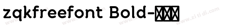 zqkfreefont Bold字体转换